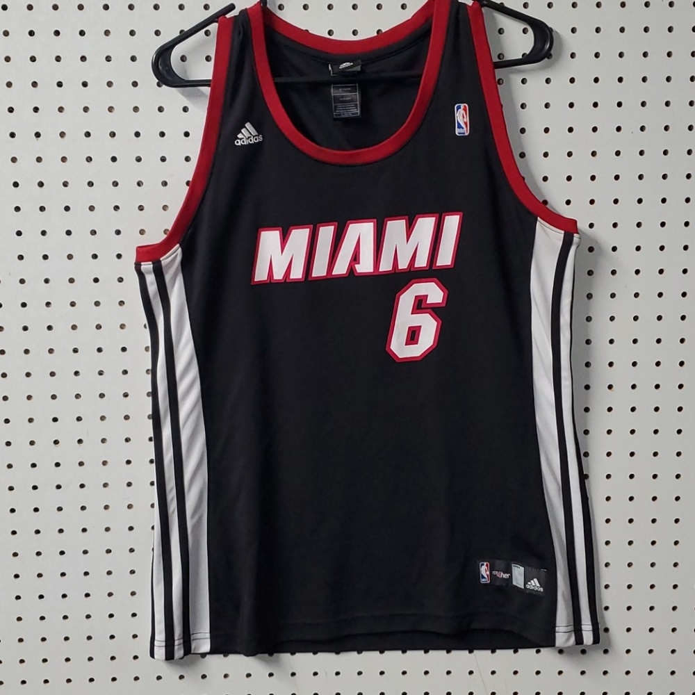 Miami Heat Lebron James Addidas #6 jersey.